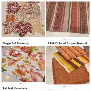 Autumn Leaf Placemats Set